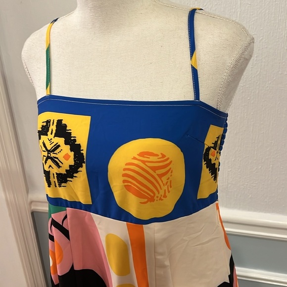 NWOT BOLD PRINT MAXI SPAGHETTI STRAP DRESS - SIZE SMALL - Picture 16 of 16